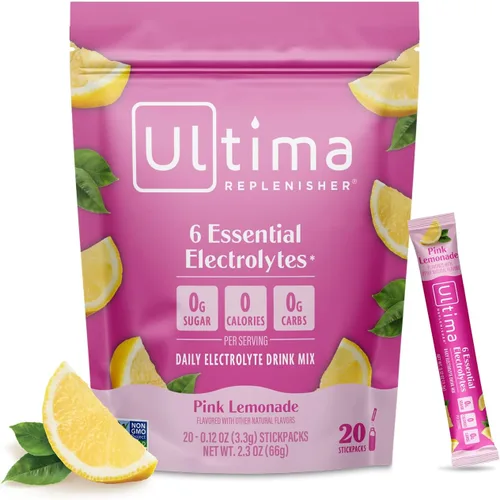 Miniatura 23 de Ultima Replenisher TeaFresher Mezcla de electrolitos diarios en polvo y té instantáneo, sin azúcar, paquete variado, 16 paquetes de barras