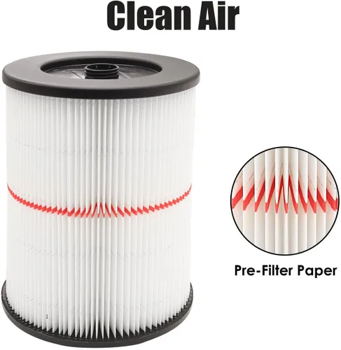Miniatura 3 de ANBOO Filtro para Shop Vac para Craftsman 17816 9-17816 Filtro de Aspiradora en Húmedo y Seco Filtro de Cartucho de Aire para Shop Vac 17816