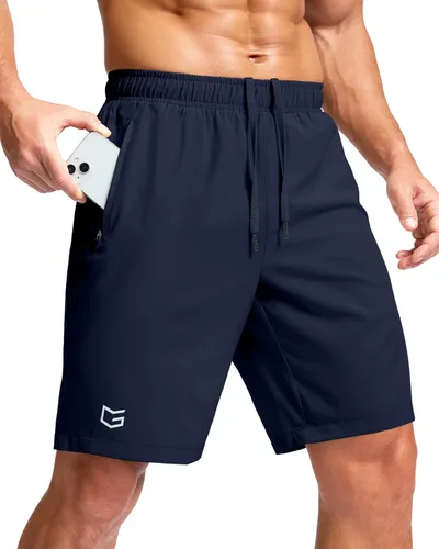 Miniatura 51 de G Gradual Pantalones cortos deportivos para correr para hombre con bolsillos con cremallera, de secado rápido, de 7 pulgadas, 5 pulgadas, 9