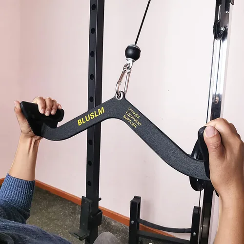 Miniatura 7 de BLUSLM LAT Pull Down Bar for Cable Machine, LAT Pulldown Attachments T-bar V-bar Cable Attachment for Gym, Back Tricep Strength Training Handle