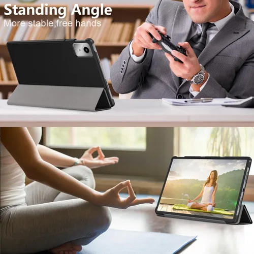Miniatura 8 de Gylint Funda para Lenovo Tab M11/Tab K11 LTE 11" 2024 TB-330FU/TB-330XU, plegable folio ultrafino Smart PU Funda de cuero para Lenovo Tab M11/K11