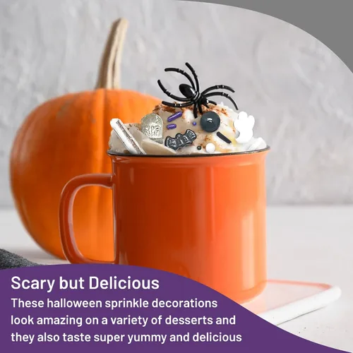 Miniatura 4 de Delicious & Deadly Graveyard Smash-RIP negro, violeta, morado, blanco, plata, mansión encantada de Halloween, otoño, colorido, chispas de caramelo
