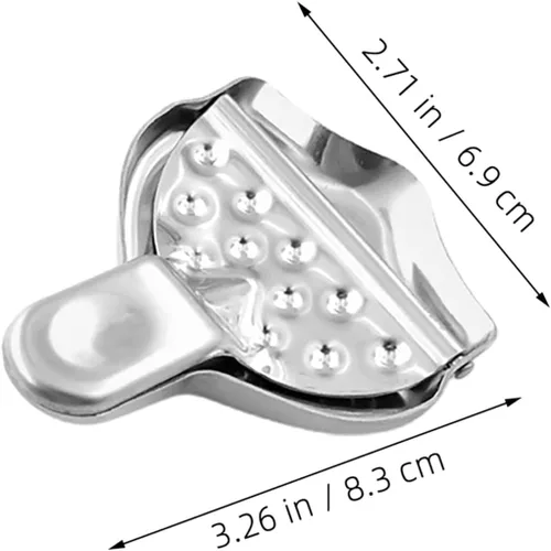 Miniatura 9 de Escariador de cítricos de acero inoxidable, exprimidor manual de prensa de limón resistente, exprimidor portátil de jugo de frutas con diseño