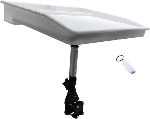 Miniatura 9 de Pactrade Marine Tabla de cortar de cebo para barco, mesa ajustable de filete de limpieza de peces con compartimentos, ranuras para cuchillos