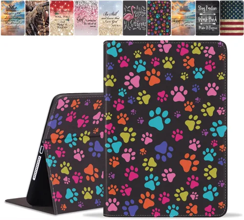 Miniatura 12 de Funda para Samsung Galaxy Tab A8 de 10.5 pulgadas (SM-X200/X205/X207), funda delgada de piel sintética con función de encendido y apagado automático