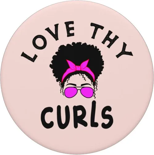Miniatura 3 de Love Thy Curls - Peinado rizado Afro para mujeres y niñas, PopSockets intercambiable PopGrip