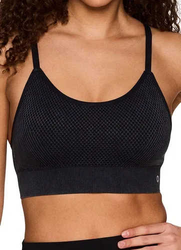 Miniatura 3 de RBX Active - Brasier deportivo de entrenamiento de bajo impacto sin costuras con tiras