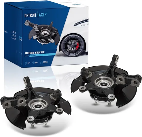 Miniatura 8 de Detroit Axle - Kit de nudillos traseros izquierdo FWD para Hyundai Santa Fe 2007-2009 Veracruz 2007-2012, reemplazo del conjunto de cojinete