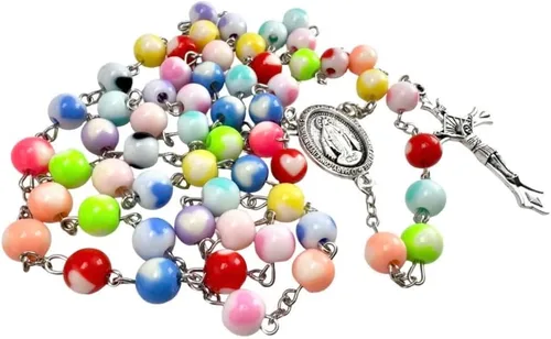 Miniatura 3 de Westmon Works Juego de collar de oración católica con crucifijo y medalla milagrosa, regalo para comunión, confirmación, Navidad