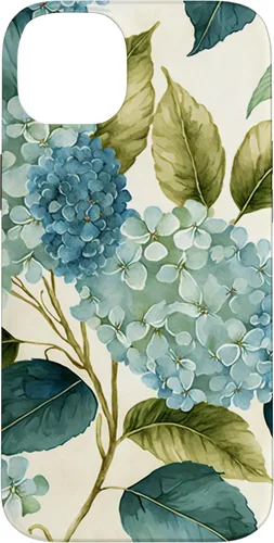 Miniatura 15 de Watercolor Shabby Chic Blue Hydrangeas Flower Case for iPhone 17