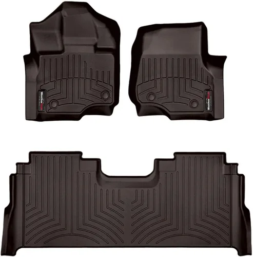 Miniatura 12 de Weathertech Revestimientos de suelo personalizados para Ford F-150 Raptor, F-150, F-150 Lightning, 1ª y 2ª fila (44697-1-6), negro