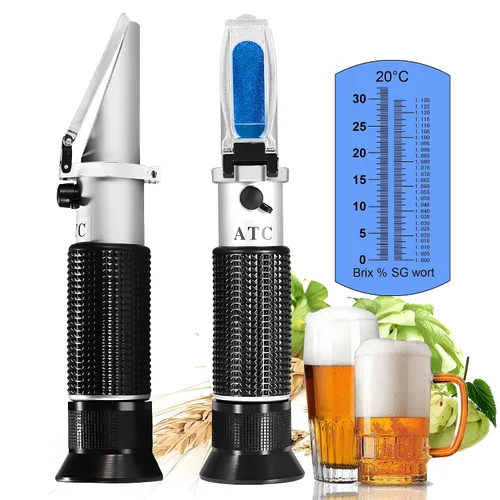 Miniatura 14 de Refractómetro de alcohol manual, V·RESOURCING 0~80% medidor de contenido de alcohol, herramienta para licores destilados de etanol con agua como
