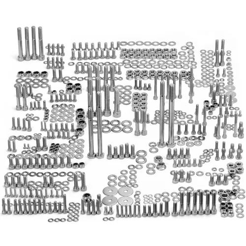 PTNHZ Juego de tornillos de perno pulido de acero inoxidable 304, 662 piezas, juego de arandelas de juntas de tuerca de sujeción compatible con