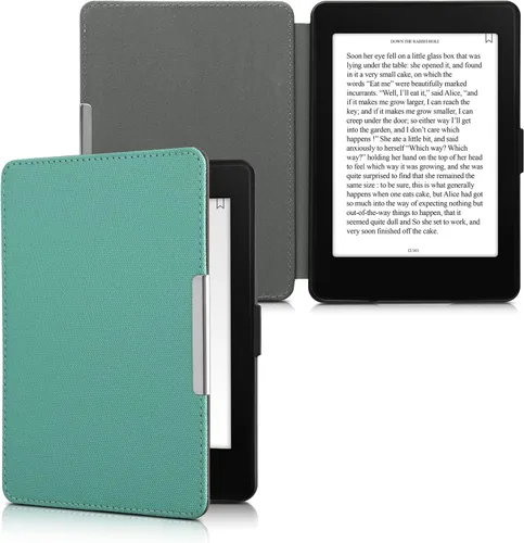 Miniatura 14 de kwmobile Funda compatible con Amazon Kindle Paperwhite - Funda protectora de nailon para lector electrónico - Antracita