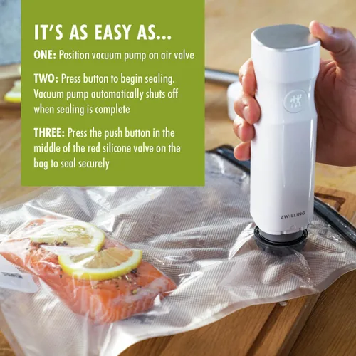 Miniatura 10 de ZWILLING Fresh & Save - Bolsas selladoras al vacío de 10 piezas, bolsas de Sous Vide, preparación de comidas, varios tamaños