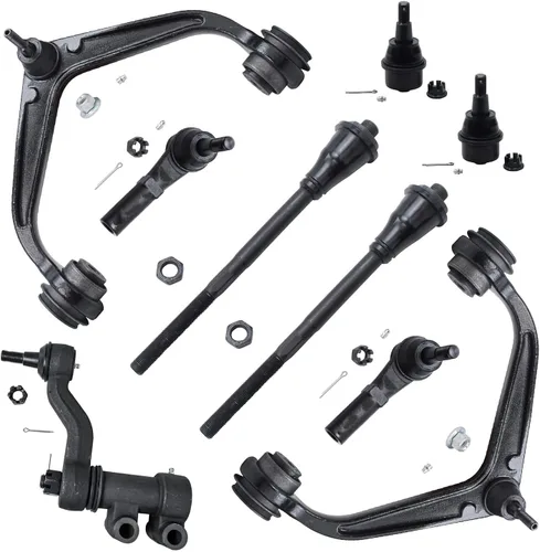 Miniatura 84 de Detroit Axle - Kit de brazos de control de extremo delantero de 8 piezas para Dodge Dakota 00-04, Durango 00-03, 4 brazos de control superior e
