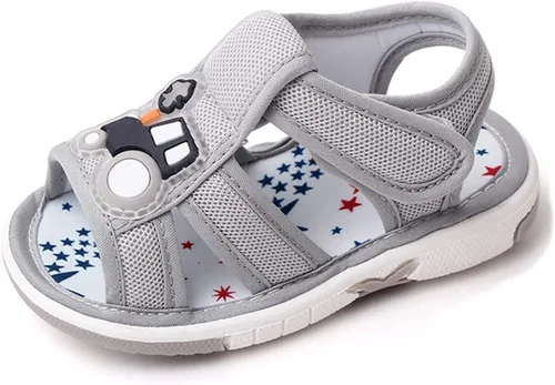 OAISNIT Sandalias de verano para bebé niño y niña, zapatos chirriantes, ligeros, antideslizantes, para niños pequeños