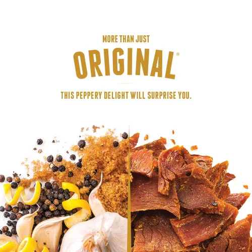 Miniatura 3 de Perky Jerky Variedad de carne seca de pavo, 2.2 onzas (paquete de 5) – Bajo en sodio – 7-10g de proteína por porción – Bajo en grasa – 100%