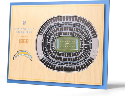 YouTheFan Arte de pared de 5 capas con vista del estadio de la NFL