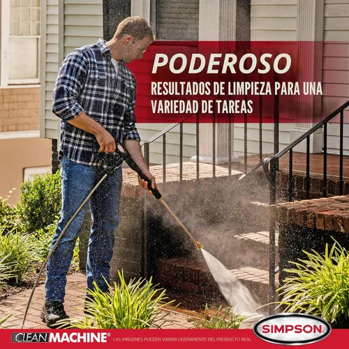 Miniatura 2 de Simpson Lavadora a Presión de Gas de 3400 PSI, Lavadora de Potencia Residencial de 2.5 GPM, Agua Fría, Manguera de 25', Máquina de Limpieza, Cumple