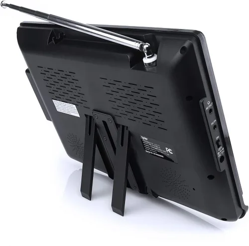 Miniatura 4 de Tyler TTV706 TV LCD portátil de pantalla ancha de 10 pulgadas 1080P con antenas desmontables, HDMI, USB, RCA, radio FM, sintonizador digital