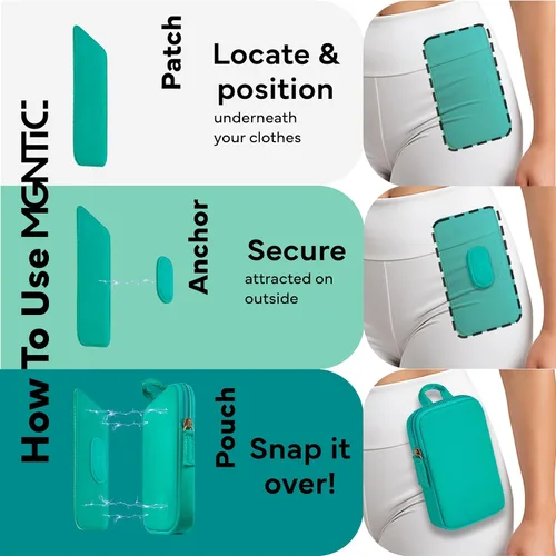 Miniatura 8 de Soporte de teléfono para correr para hombres y mujeres – Bolsa magnética para caminar, trotar y hacer ejercicio – Se sujeta en la pierna, el pecho