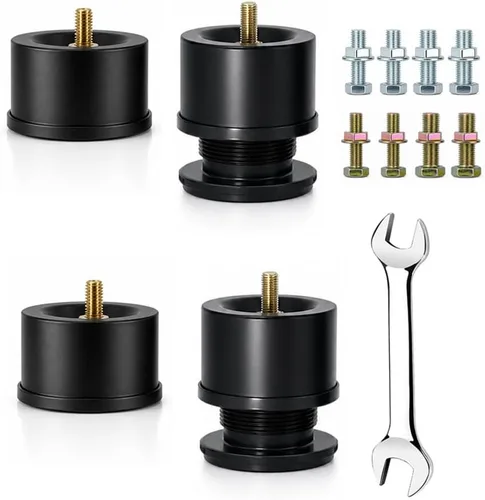 Base de cama ajustable de metal de 2 a 3.5 pulgadas, reemplazo de patas de patas de alta resistencia, altura extra, compatible con el 93% de los