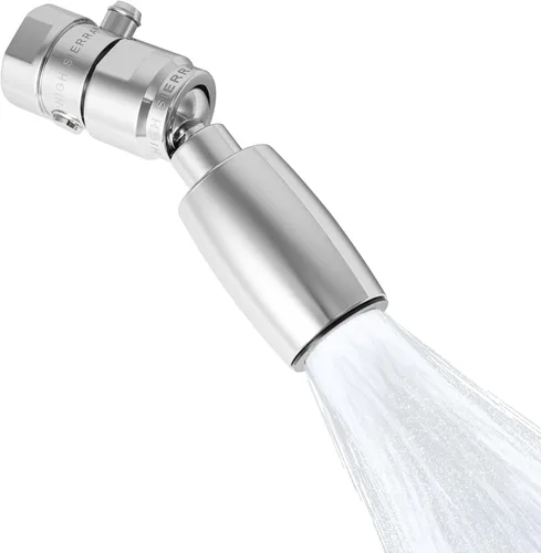 Miniatura 7 de High Sierra® - Válvula de goteo de latón sin plomo para cabezales de ducha. Para pausa y control de presión. Botón fácil de pulsar que reduce