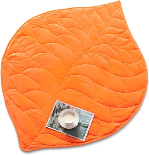 Miniatura 25 de Kaisa Manta con Peso para Adultos (5 libras, 23" x 29"), Manta de Regazo con Peso Suave Lavable a Máquina, Mantas Pequeñas Pesadas con Cuentas