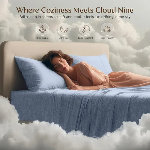 Miniatura 20 de Utopia Bedding Juego de sábanas Queen – Sábanas de 4 piezas para cama tamaño Queen, microfibra suave y transpirable, incluye 1 sábana bajera, 1 Gris