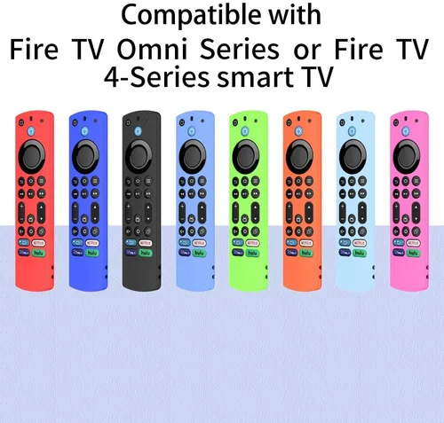 Miniatura 6 de Funda para control remoto de voz, funda de silicona compatible con Insignia Firetv Omni Series o TV 4, ligera, antideslizante, a prueba de golpes