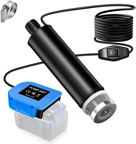 Miniatura 8 de Bomba de agua sumergible para batería Kobalt de 24 V, 635 GPH 100 W, bomba de transferencia de agua inalámbrica para tina, estanque, jardín