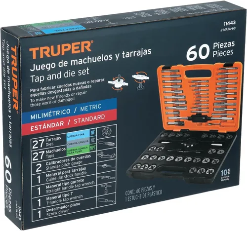Miniatura 3 de TRUPER J-MATA-60 - Juego de llaves y troqueles (60 piezas)