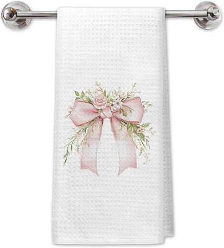 Miniatura 11 de Chinoiserie - Toallas de cocina florales con lazo coquette, paños de cocina florales azules y blancos para decoración de cocina, toallas de mano