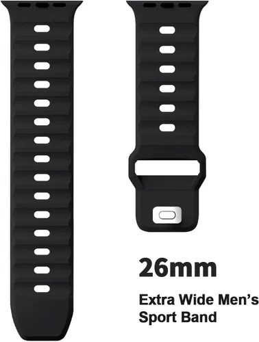 Miniatura 4 de Paquete de 6 correas Ocean Band compatibles con Apple Watch Ultra de 49 mm para mujeres y hombres, correa deportiva ajustable de silicona
