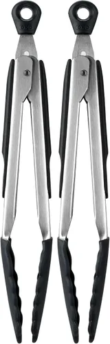 Miniatura 12 de OXO – Pinzas con buen mango con extremo de silicona, Negro