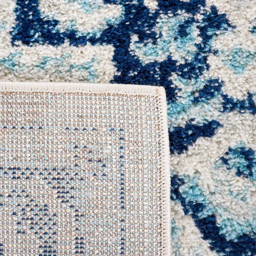 Miniatura 7 de SAFAVIEH Tulum Collection - Alfombra para pasillo, 2 x 9 pies, diseño de medallón, no desprende pelusa y fácil de limpiar, ideal para sala de estar