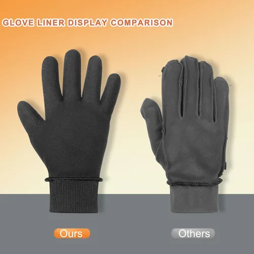 Miniatura 3 de ihuan Guantes impermeables de invierno para hombres y mujeres, cálidos, para correr, ciclismo, nieve, esquí, para clima frío, material térmico