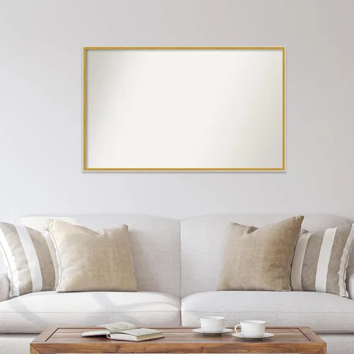 Miniatura 645 de Amanti Art Espejo de baño blanco para sobre el fregadero, 32 x 45 pulgadas, espejo de tocador rectangular blanco esbelto, marco de madera moderno