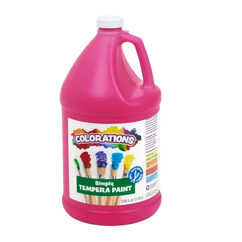 Miniatura 10 de Colorations Pintura de témpera simple sin parabenos para niños, juego de 11 galones, pintura vibrante para póster y aula, fabricada en Estados
