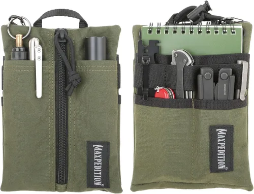 Miniatura 12 de MAXPEDITION Organizador de Bolsillo Platy, Bolsa de Herramientas EDC Duradera para Hombres, Cartera de Cuello con Cordón Paracord, Sostiene