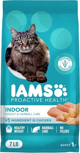 Iams Proactive Health Adult Indoor Weight & Hairball Control Comida seca para gatos