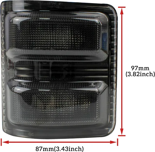 Miniatura 6 de Luces LED para espejos laterales ahumados negros para Ford F-250 F-350 F-450 2008-2016, luz de giro y luz de circulación ámbar, IP67 Impermeable