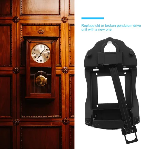 Miniatura 7 de DOITOOL Reloj de péndulo de repuesto de unidad de transmisión de reloj de cuarzo con péndulo oscilante para relojes de pared y abuelo, reparación