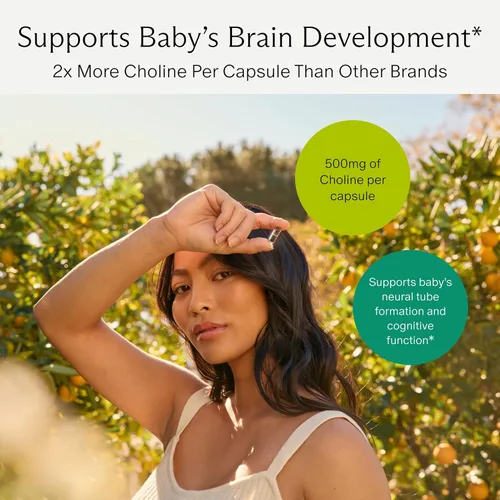 Miniatura 3 de Needed. Cápsulas líquidas de colina prenatal + para el desarrollo cognitivo, suplementos de colina para el embarazo, ayuda al desarrollo del cerebro