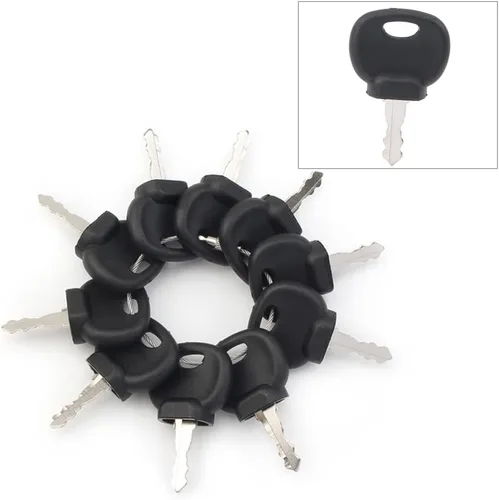 Miniatura 5 de LIRU 10 llaves de bloqueo para interruptor de encendido, 14603 14707 14607 llave de encendido de repuesto para Bomag 05755125, 5755124