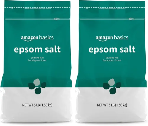 Miniatura 5 de Amazon Basics Ayuda para remojar sal de Epsom, aroma a eucalipto, 3 libras