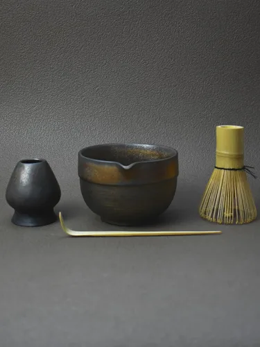 Miniatura 13 de Juego de herramientas de matcha Artcome Premium en negro, incluye tazón de matcha con asa, batidor, soporte, cuchara y manual