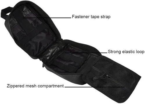 Miniatura 2 de Kit de primeros auxilios, mochila de supervivencia, kit de trauma, bolsa médica EMT, organizador de equipo táctico al aire libre, bolsa Molle