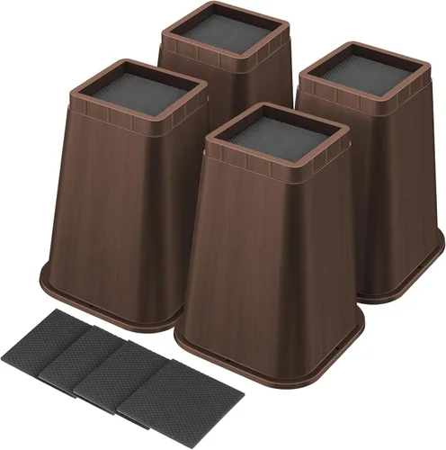 Miniatura 14 de shouwuhho Elevador de Cama de 8 Pulgadas de Alta Resistencia, Elevador de Muebles de 12" 8" 4" para Mesa, Pata de Escritorio, Sofá, Sofá Cama